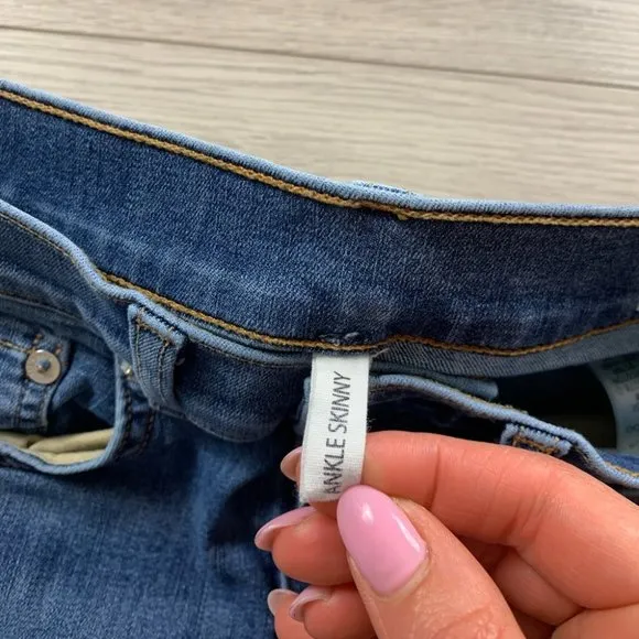 Rag &amp; Bone Ankle Skinny Jeans in Lucky Rouge