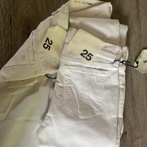 Rag &amp; Bone White Skinny Jeans Size 25