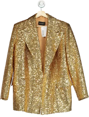 Rasario Gold Sequin Blazer UK 8