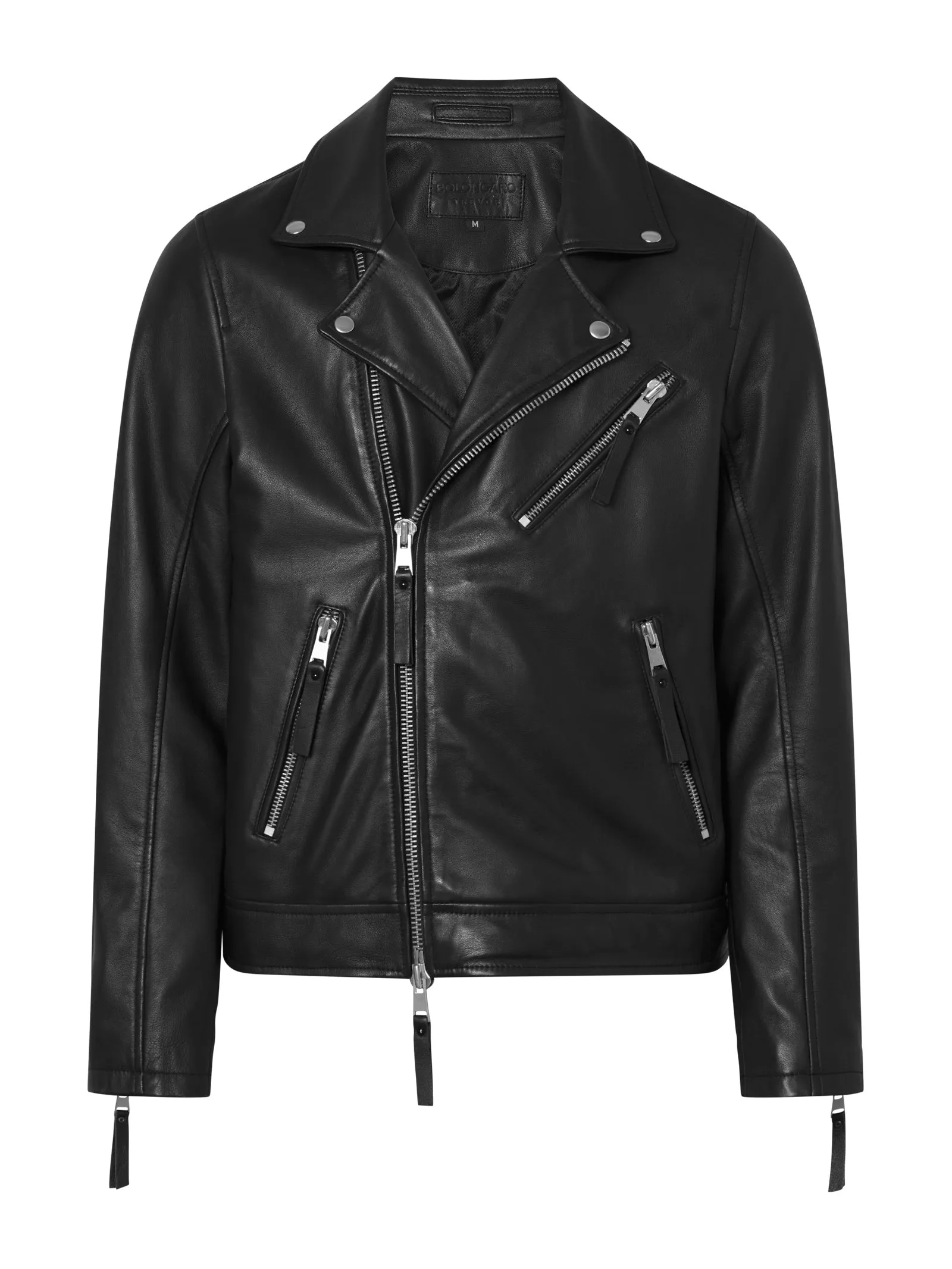 Real Leather Classic Biker Jacket