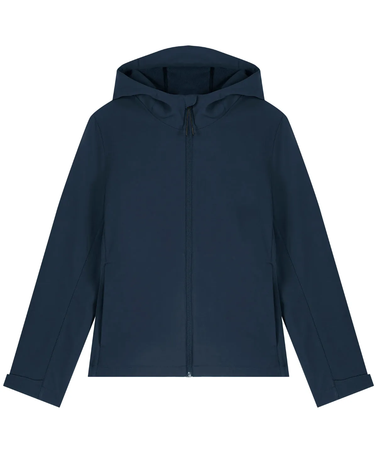 Recyled Polyester Hooded Softshell Jacket: Womens
