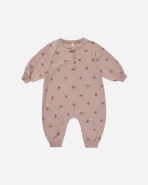 Relaxed Fleece Jumpsuit || Snow Star