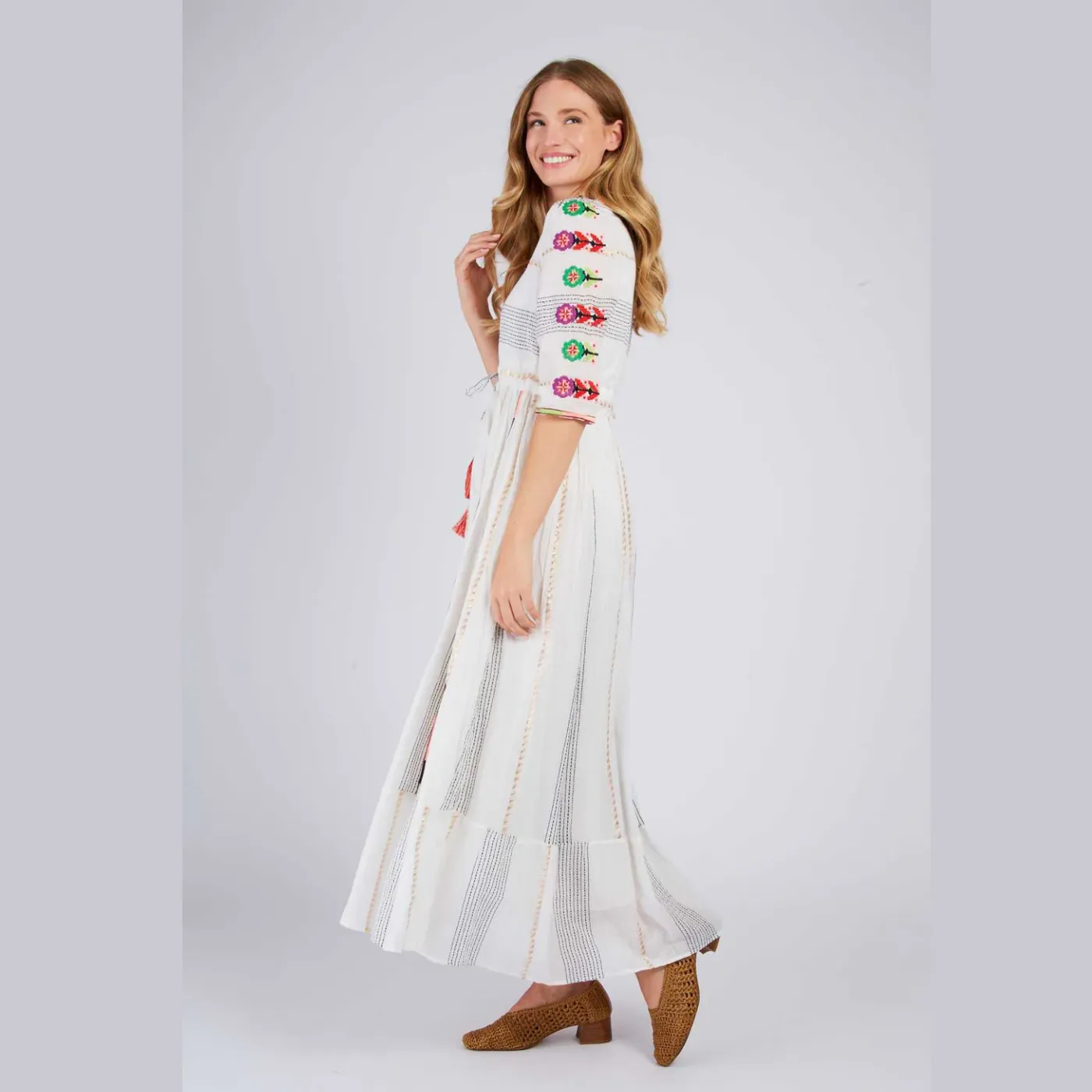 Rene Derhy Camille Dress | Ecru
