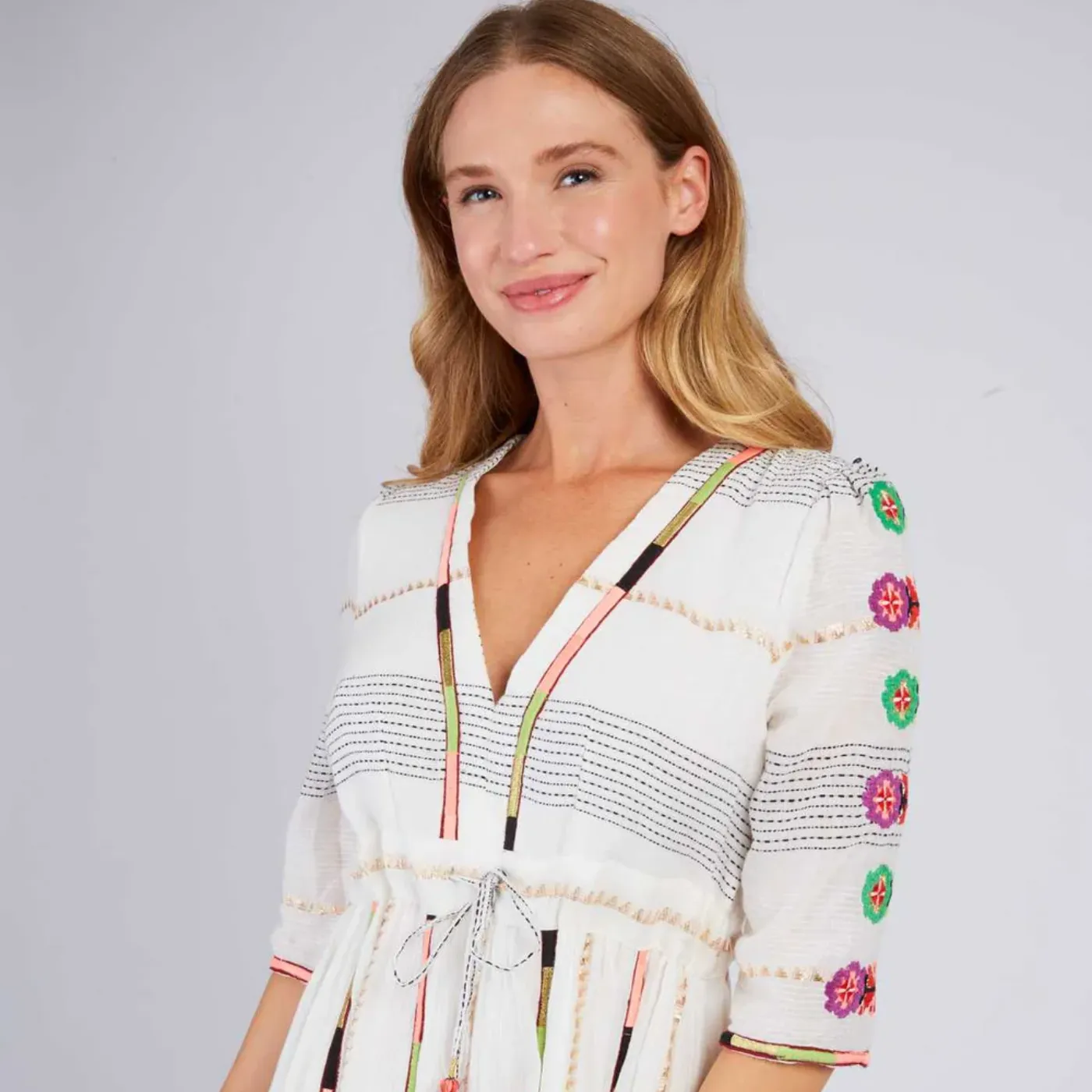 Rene Derhy Camille Dress | Ecru