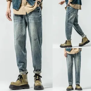 Retro Blue Slim Fit Jeans