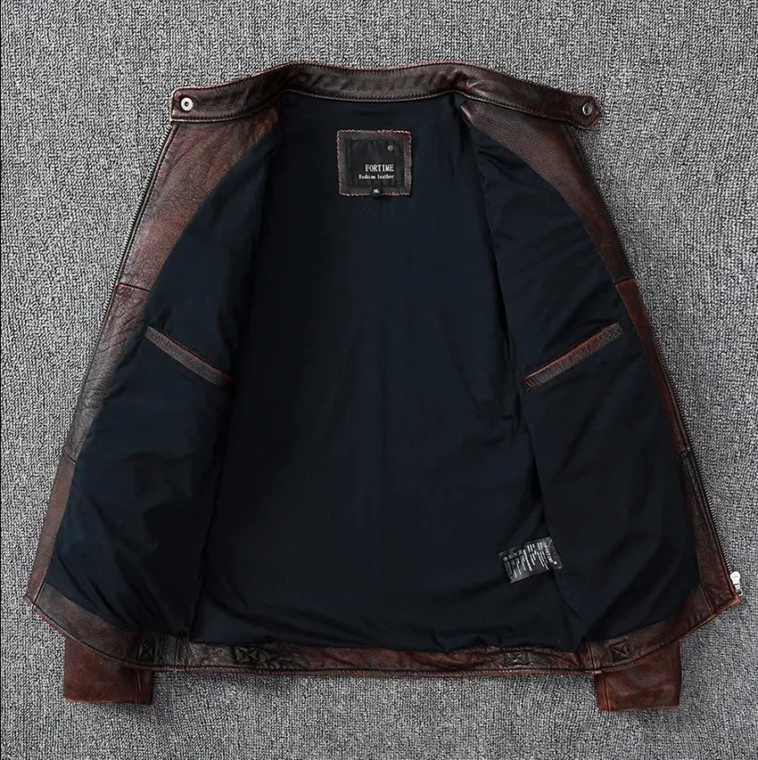 RetroRider - Men’s Vintage Cowhide Leather Jacket