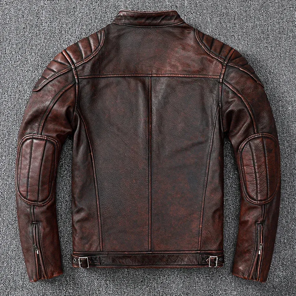 RetroRider - Men’s Vintage Cowhide Leather Jacket
