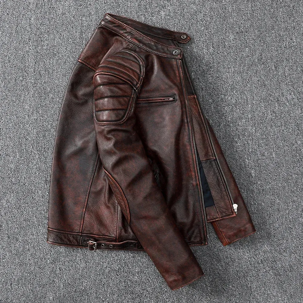 RetroRider - Men’s Vintage Cowhide Leather Jacket