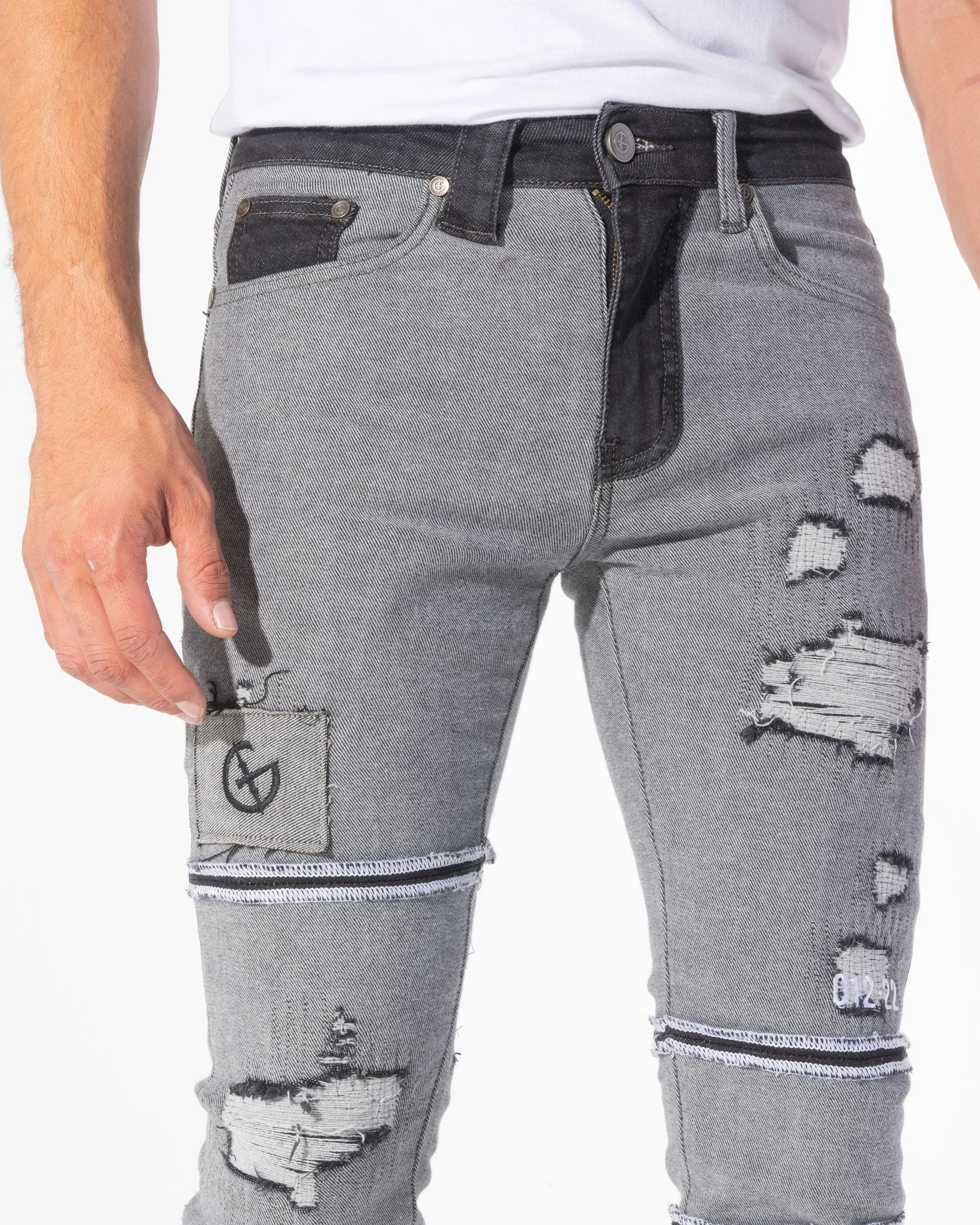 REVERSE DENIM (LIGHT BLACK)