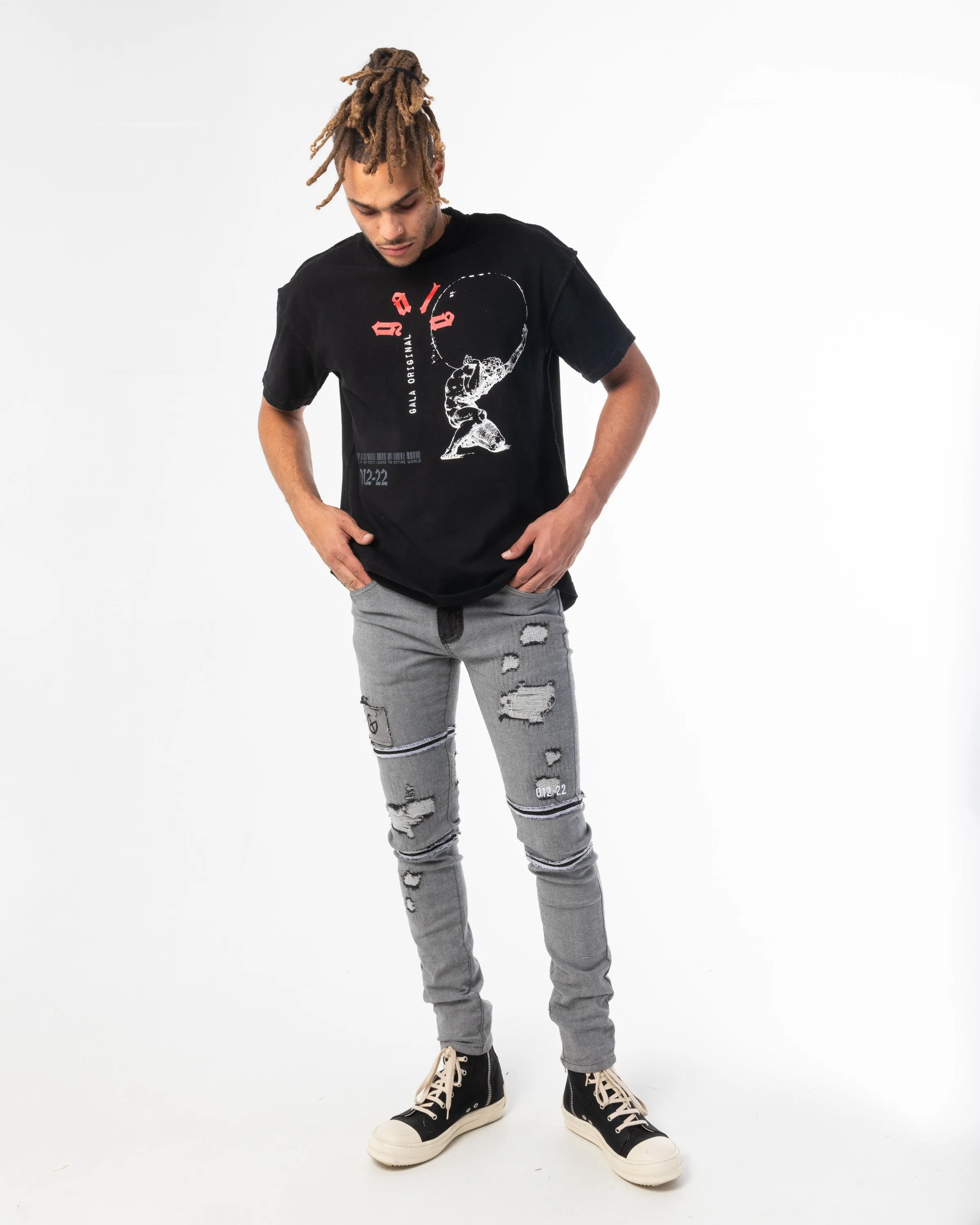 REVERSE DENIM (LIGHT BLACK)