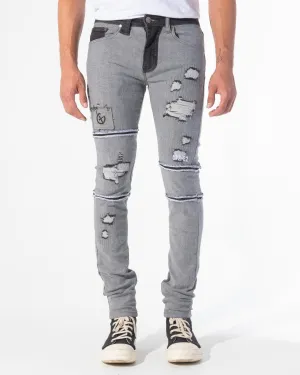 REVERSE DENIM (LIGHT BLACK)