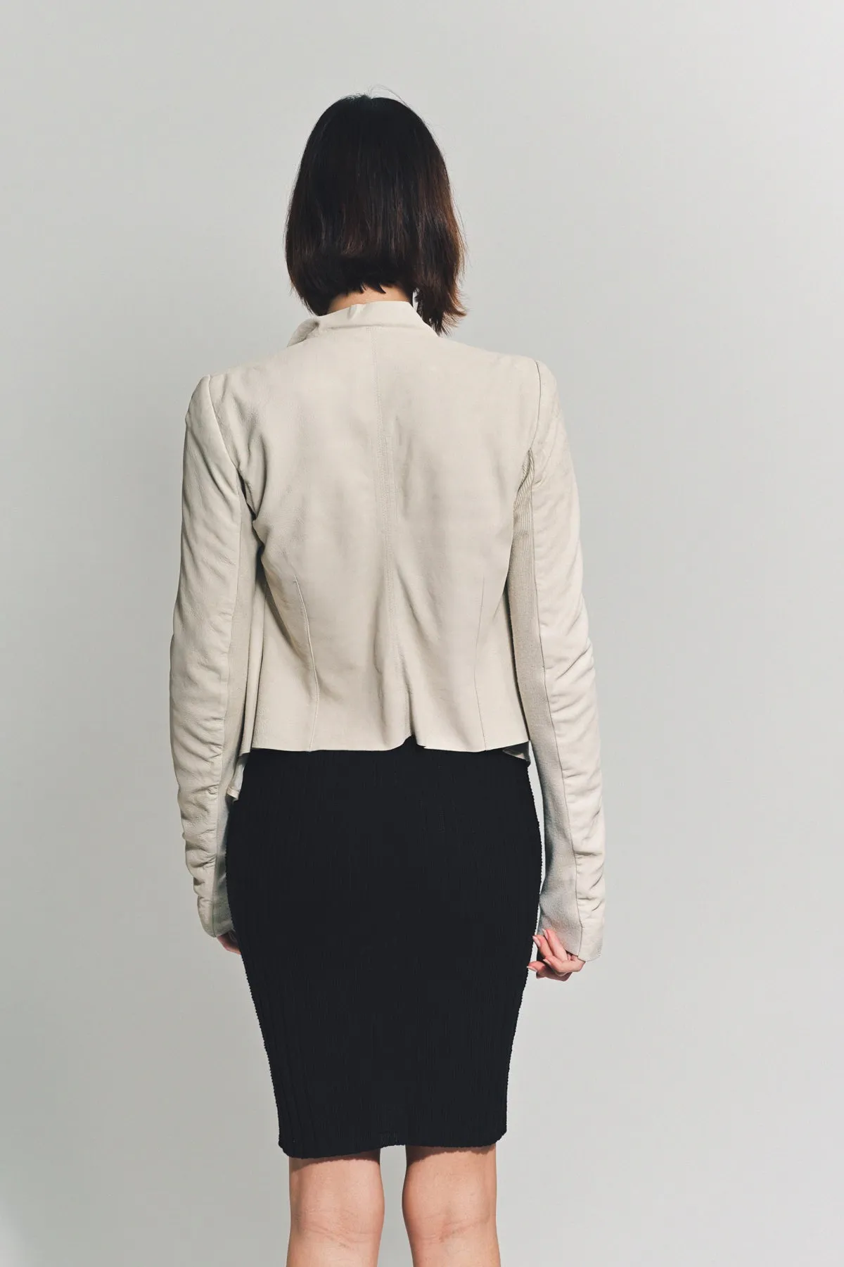 RICK OWENS | LOW NECK BIKER JACKET