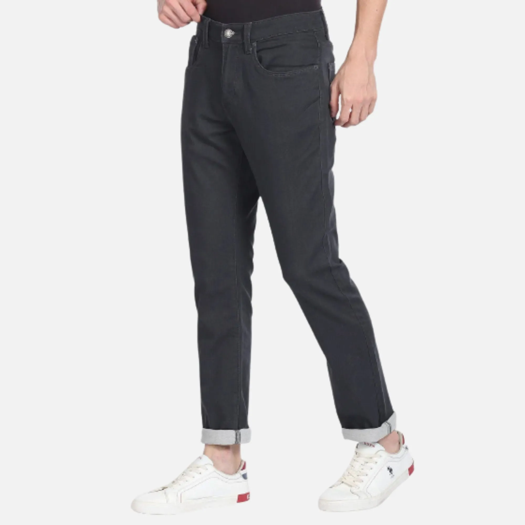 Rinsed Slim Tapered Fit Jeans