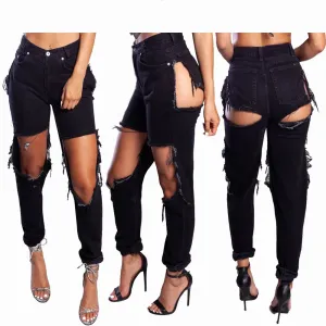 Ripped Hot Pants Jeans