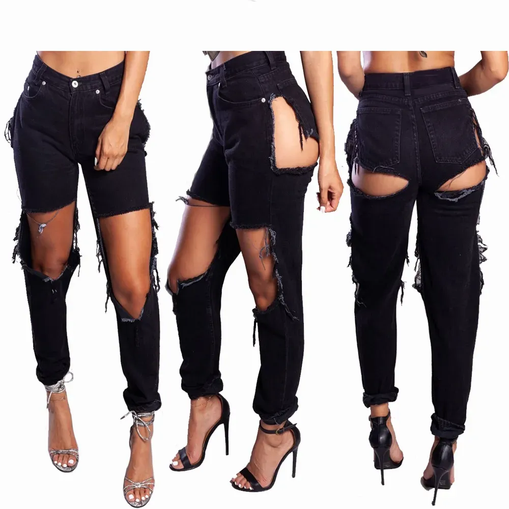 Ripped Hot Pants Jeans