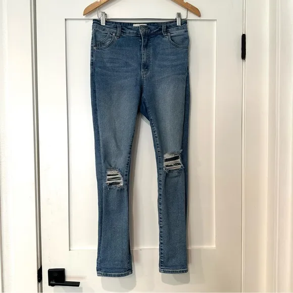 Rolla's The Waistcoat Ankle Distressed Knee Jeans sz 30