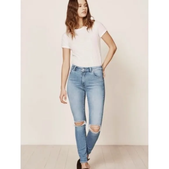 Rolla's The Waistcoat Ankle Distressed Knee Jeans sz 30