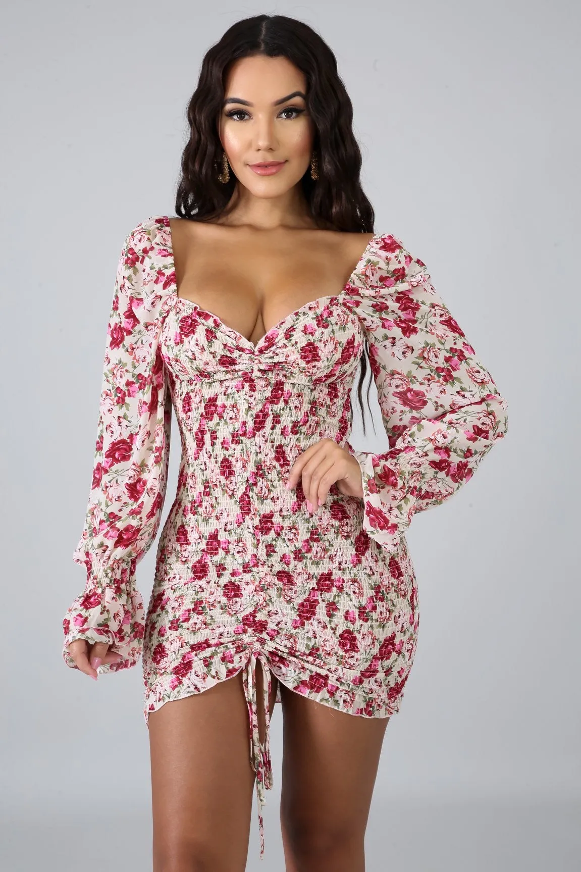 Rose mini dress