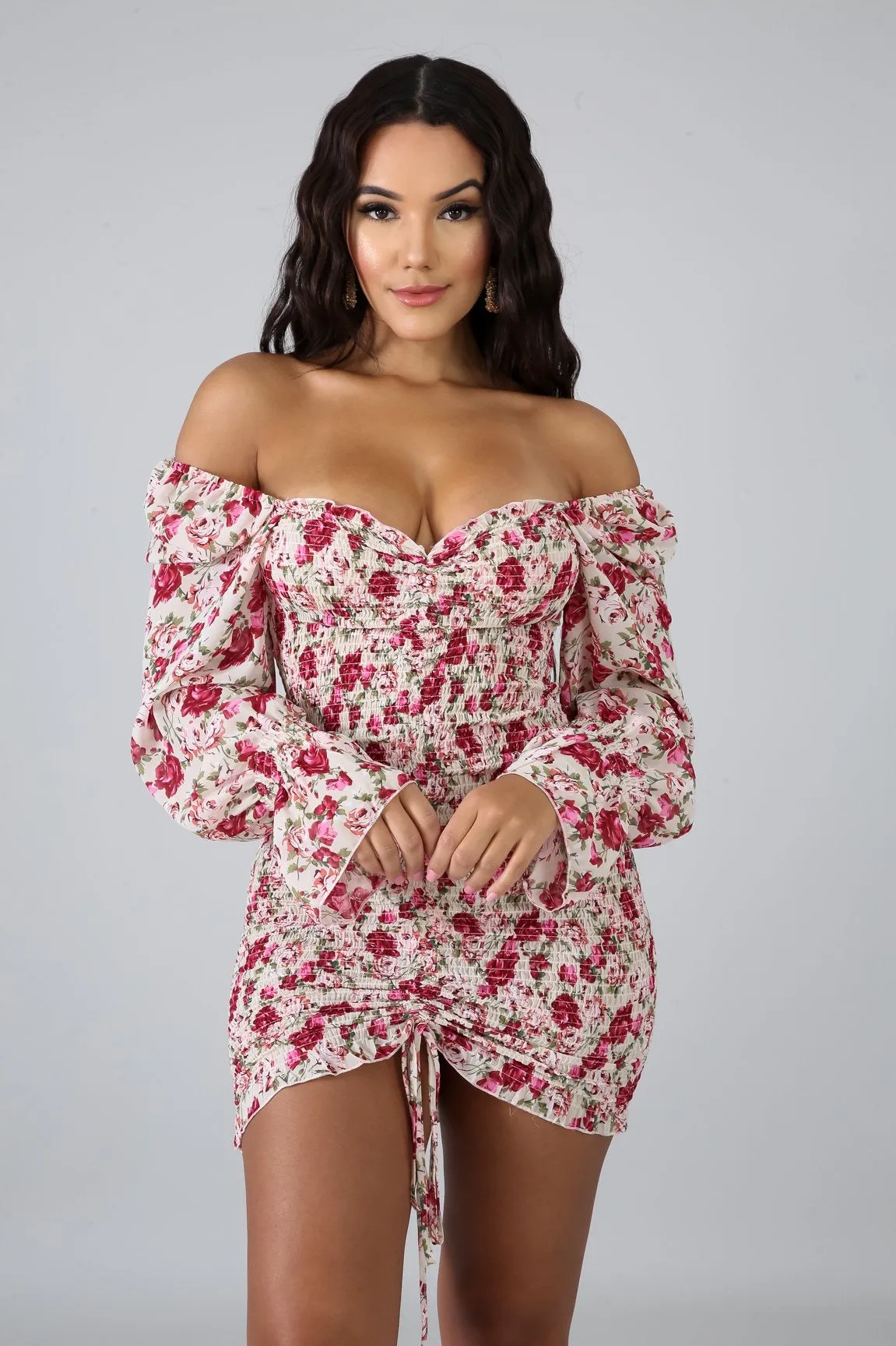 Rose mini dress
