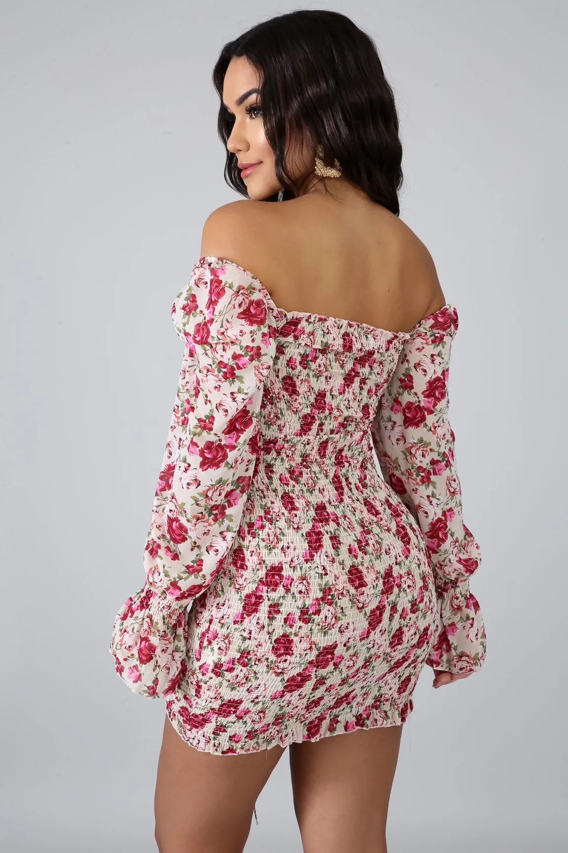 Rose mini dress