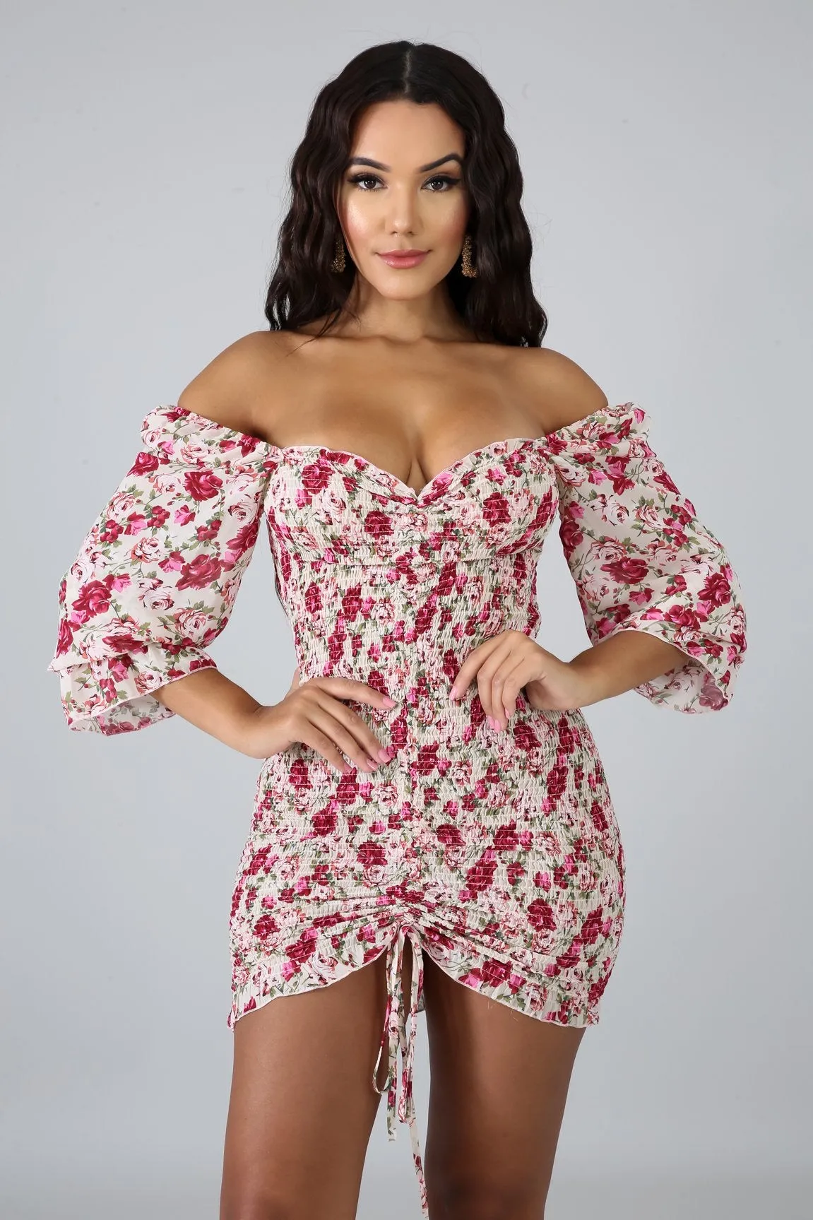 Rose mini dress