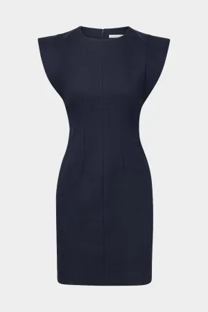 Rosedale Linen Dress in Navy