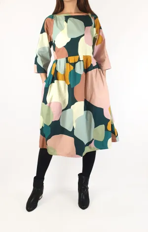 Rummage Style colourful print long sleeve dress size 10