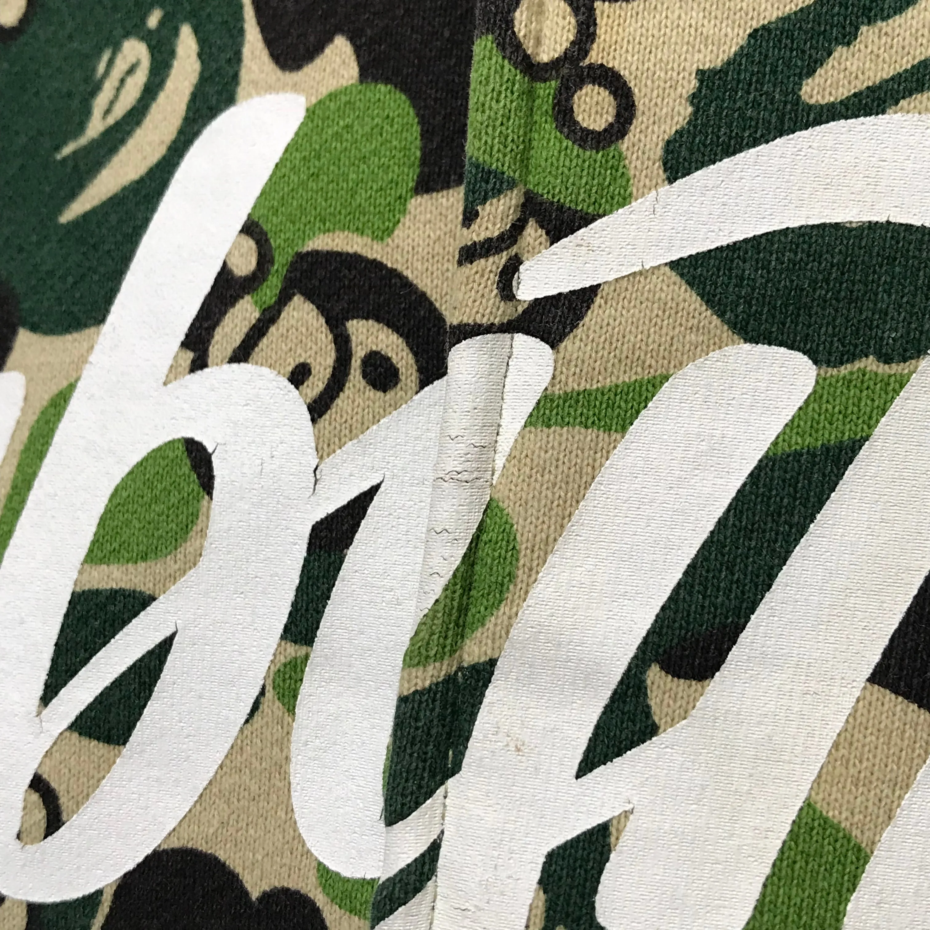 [S] A Bathing Ape Bape Baby Milo Camo Sweat Varsity Stadium Jacket