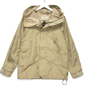 [S] A Bathing Ape Bape Gore Tex Jacquard Camo Snowboard Jacket Beige