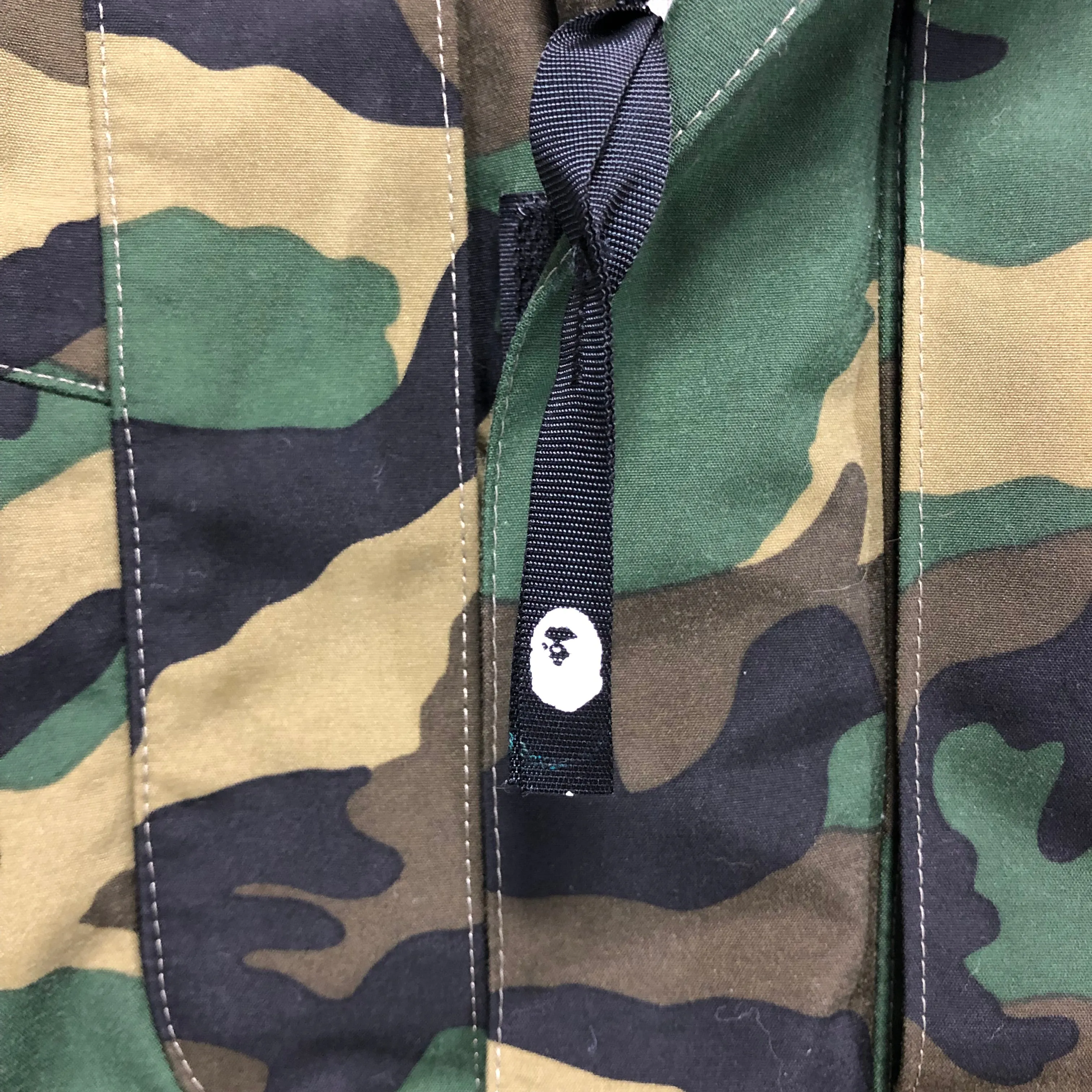 [S] A Bathing Ape Bape Gore Tex Woodland Camo Jacket
