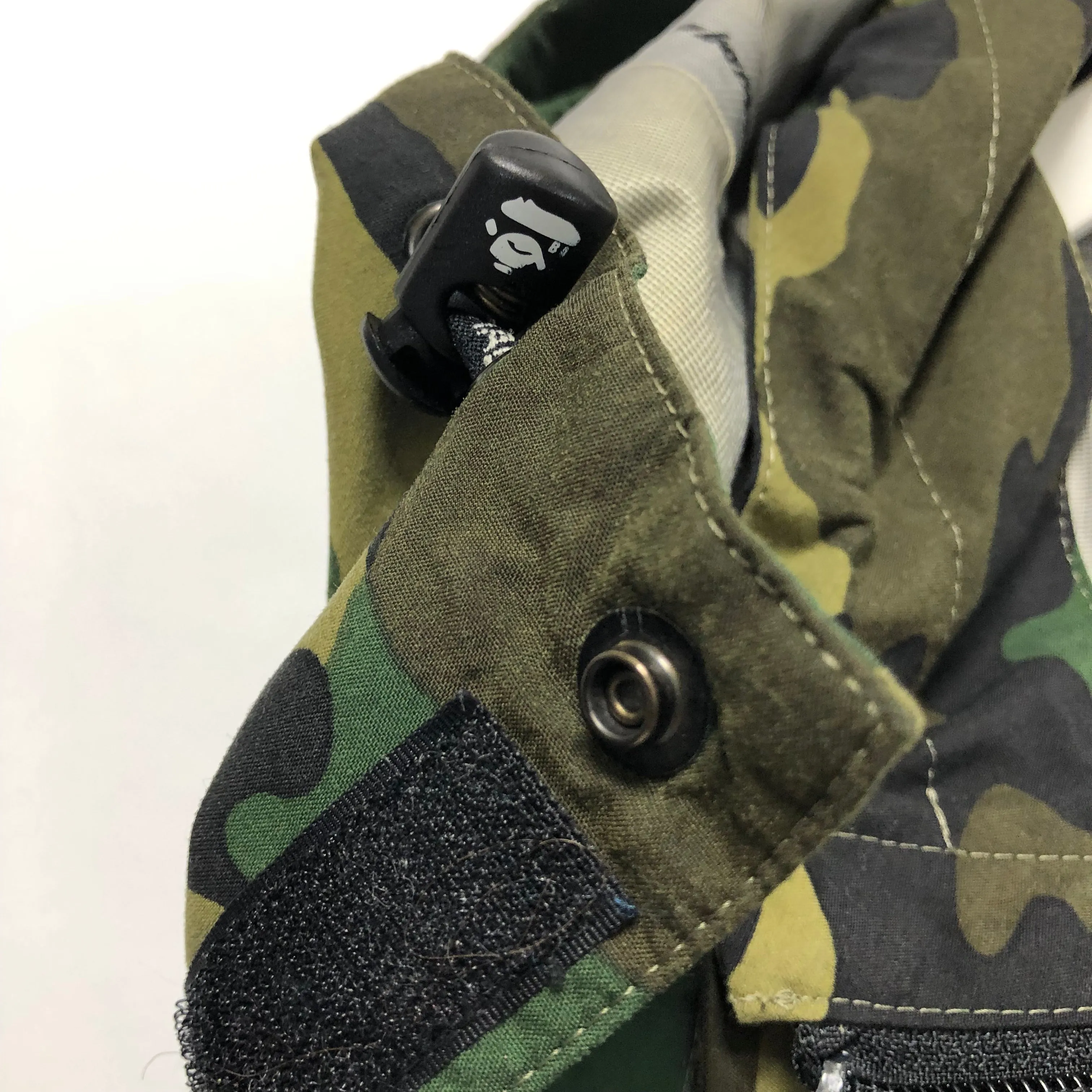 [S] A Bathing Ape Bape Gore Tex Woodland Camo Jacket