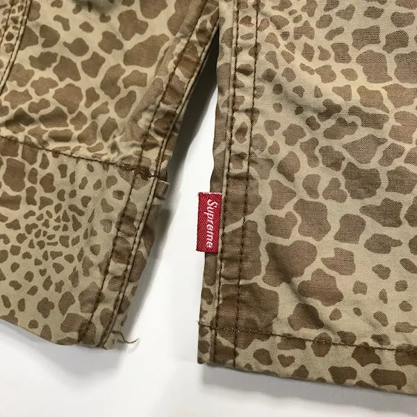 [S] Supreme Giraffe Camo Field Jacket Beige