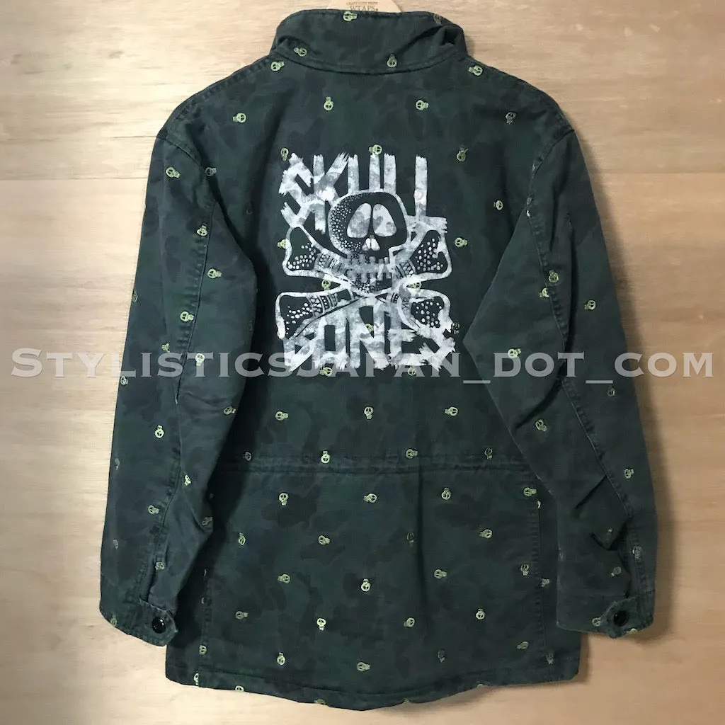 [S] WTaps x Stussy Skull and Bones Camo M-65 Jacket