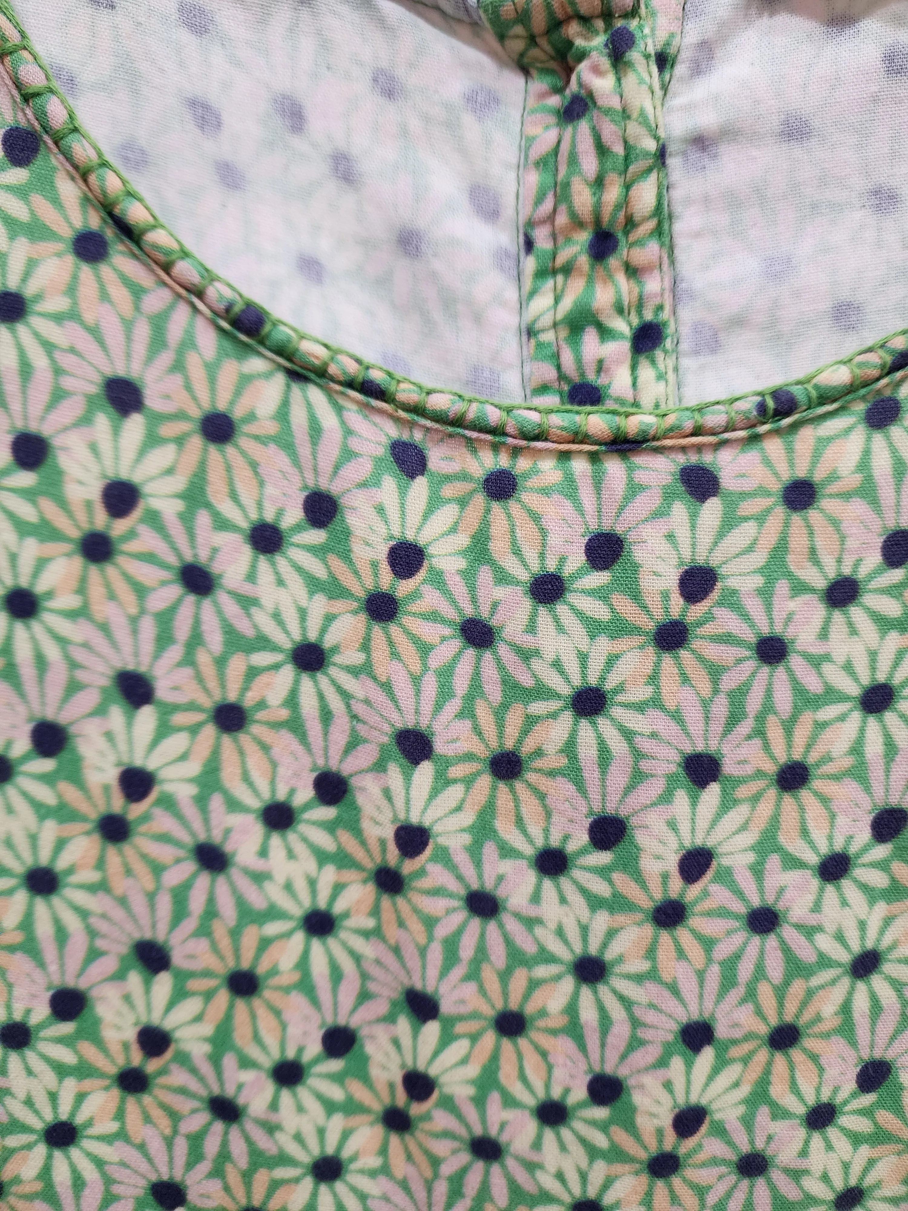 Sage & Claire green cotton dress size L