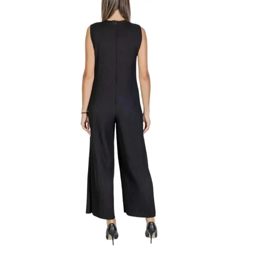 Sandro Ferrone Black Sleeveless Jumpsuit