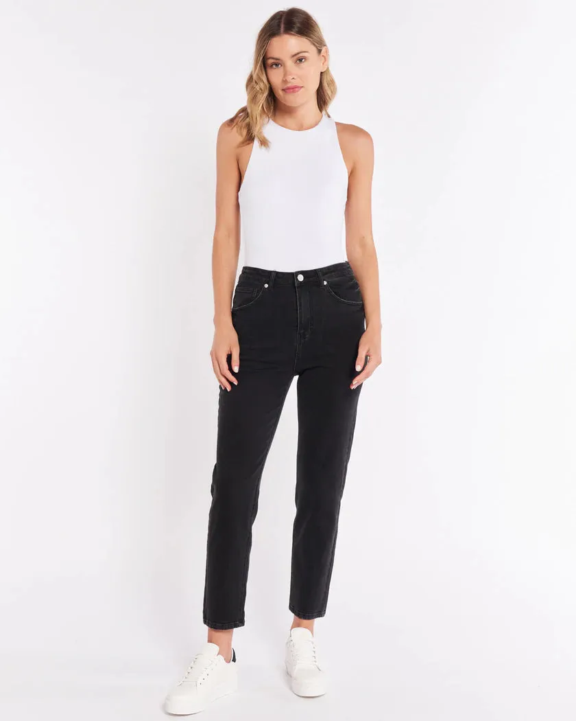 SASS NAT JEAN WASHED BLACK