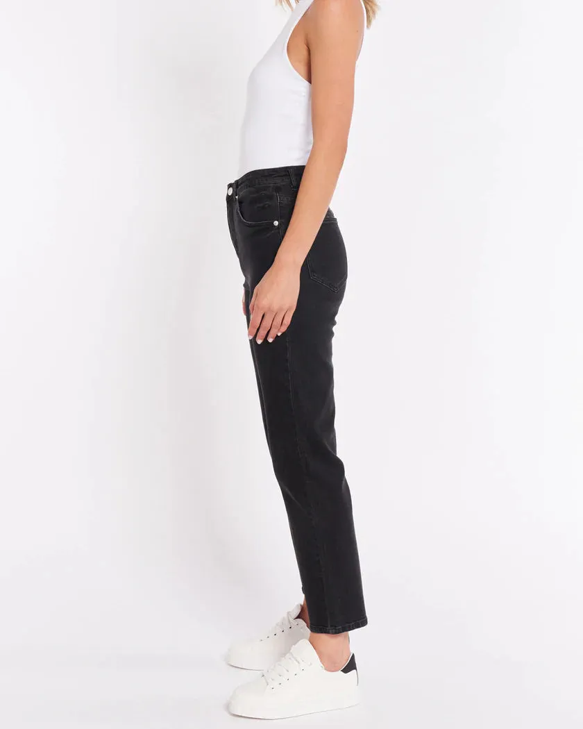 SASS NAT JEAN WASHED BLACK