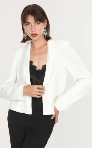 Sequin Cropped Blazer