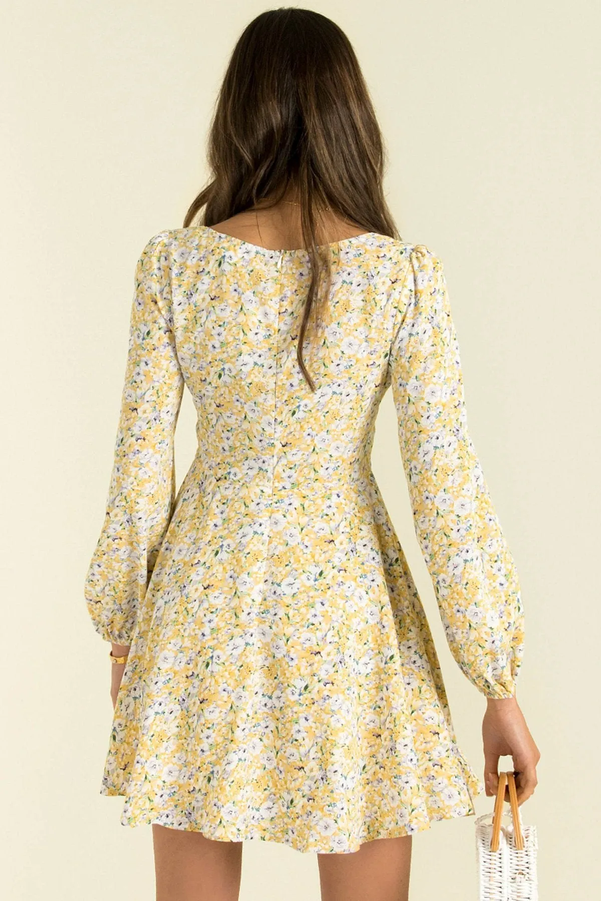 Sexy Causal Long Sleeves V Neck Short Dresses