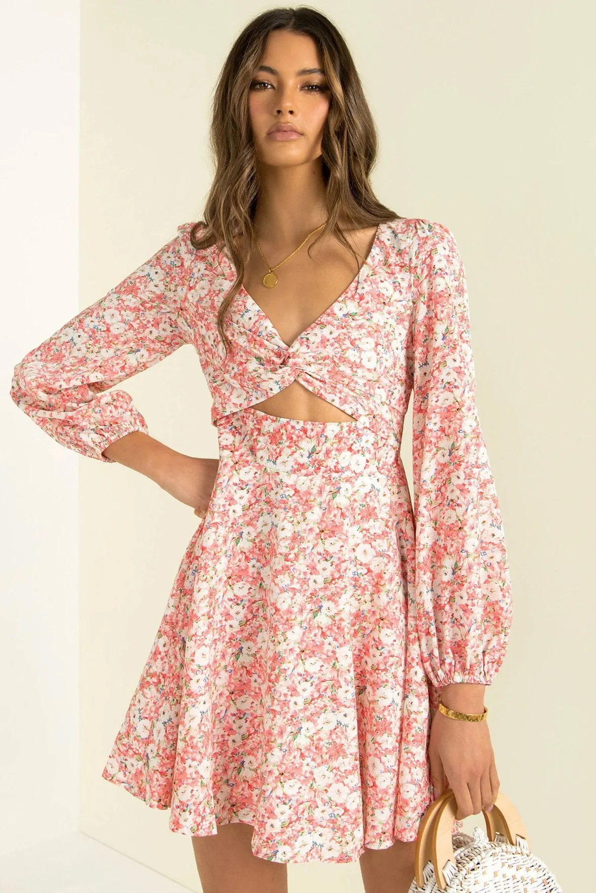 Sexy Causal Long Sleeves V Neck Short Dresses