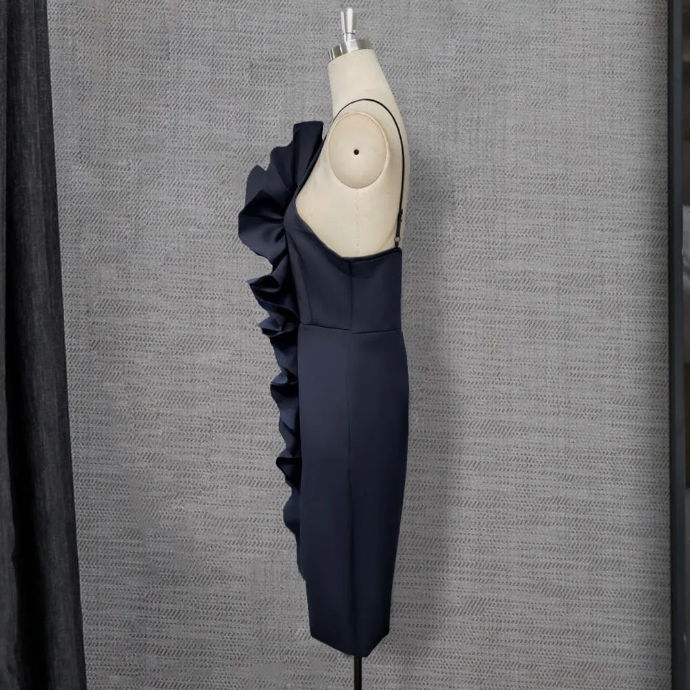 Sexy High Waist Bodycon Ruffled Dresses