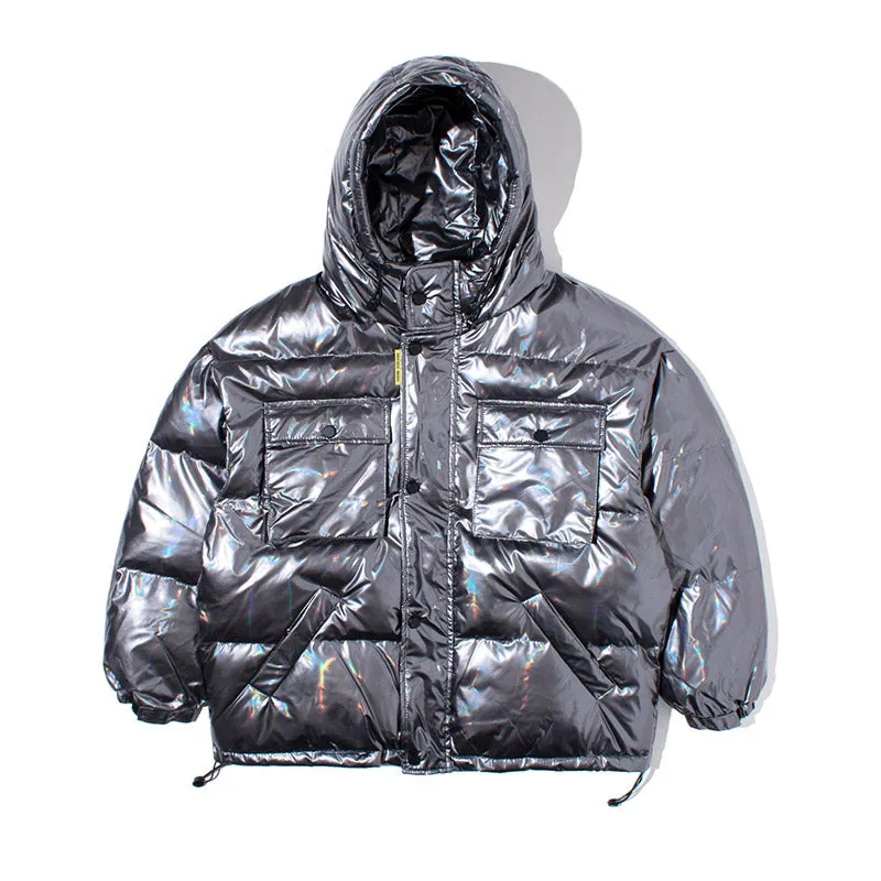 ShadowTech Reflective Hip Hop Parkas - Men's Streetwear Jackets