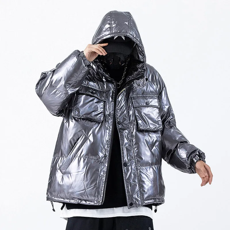 ShadowTech Reflective Hip Hop Parkas - Men's Streetwear Jackets