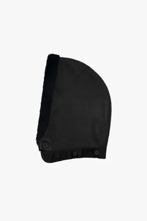 Shearling Close Fit Hood - Black / Midnight