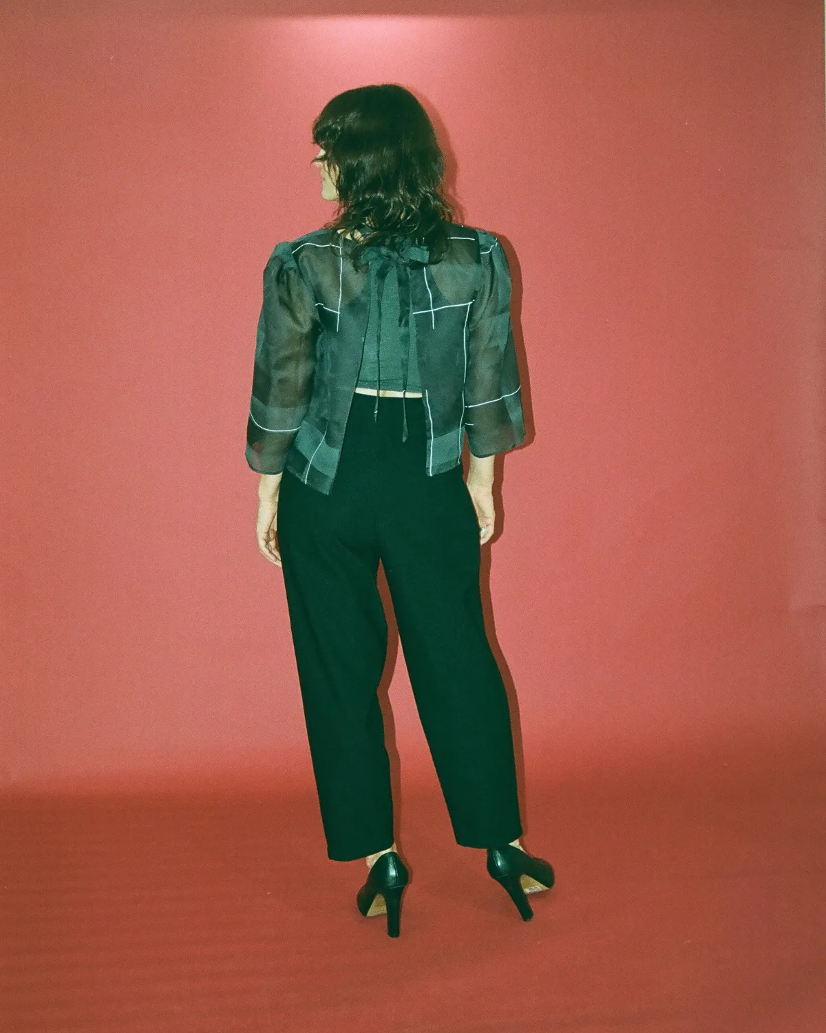 Shimmer | Reversible Silk Bow Bolero