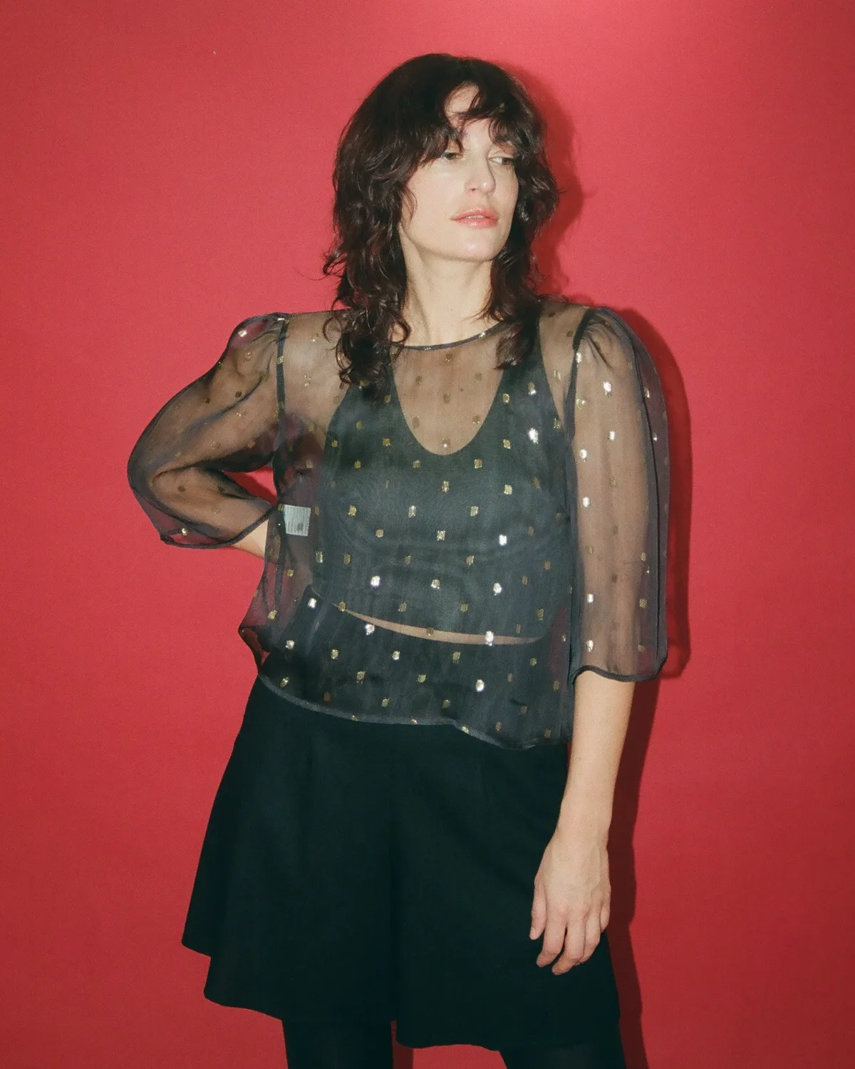 Shimmer | Reversible Silk Bow Bolero