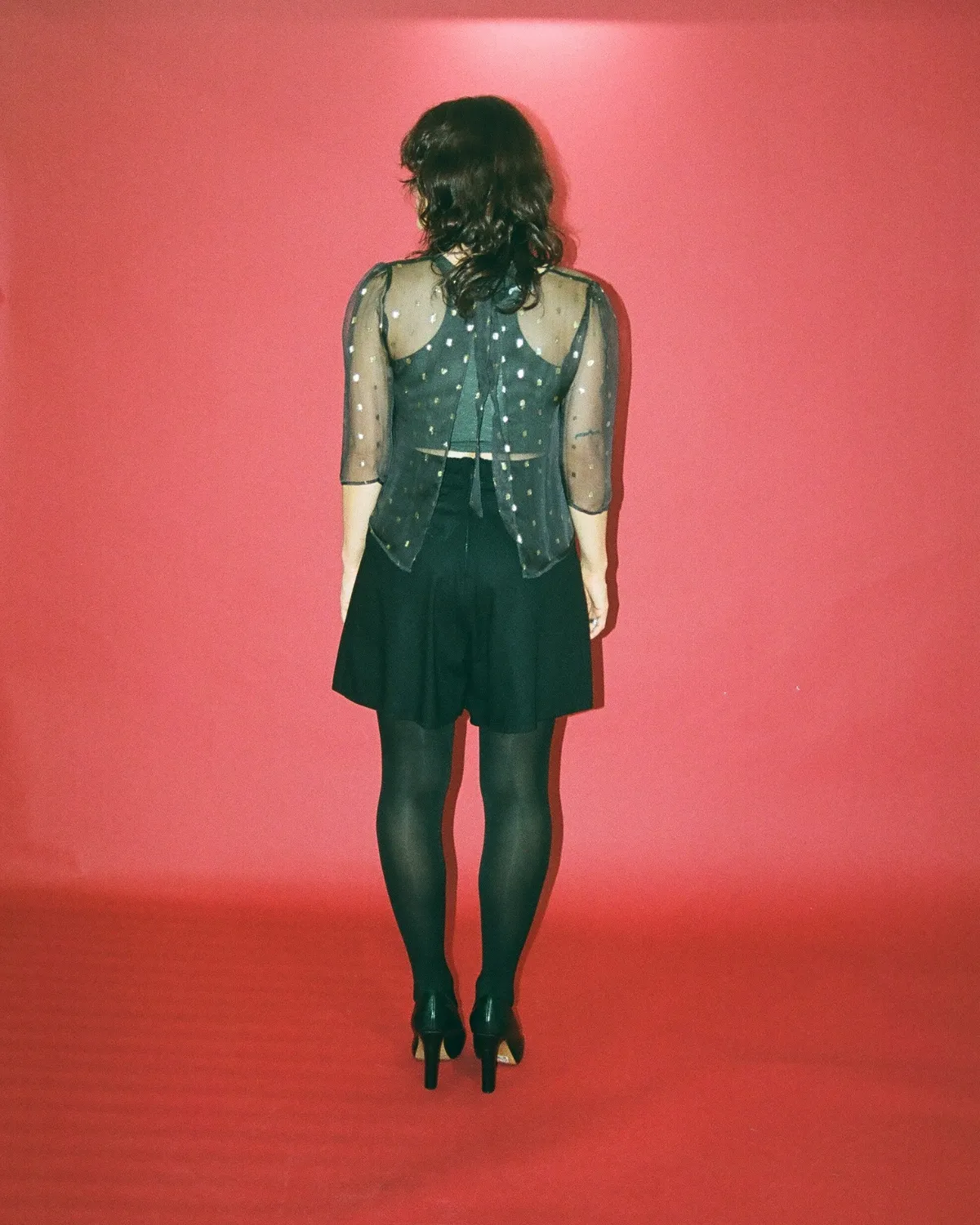 Shimmer | Reversible Silk Bow Bolero