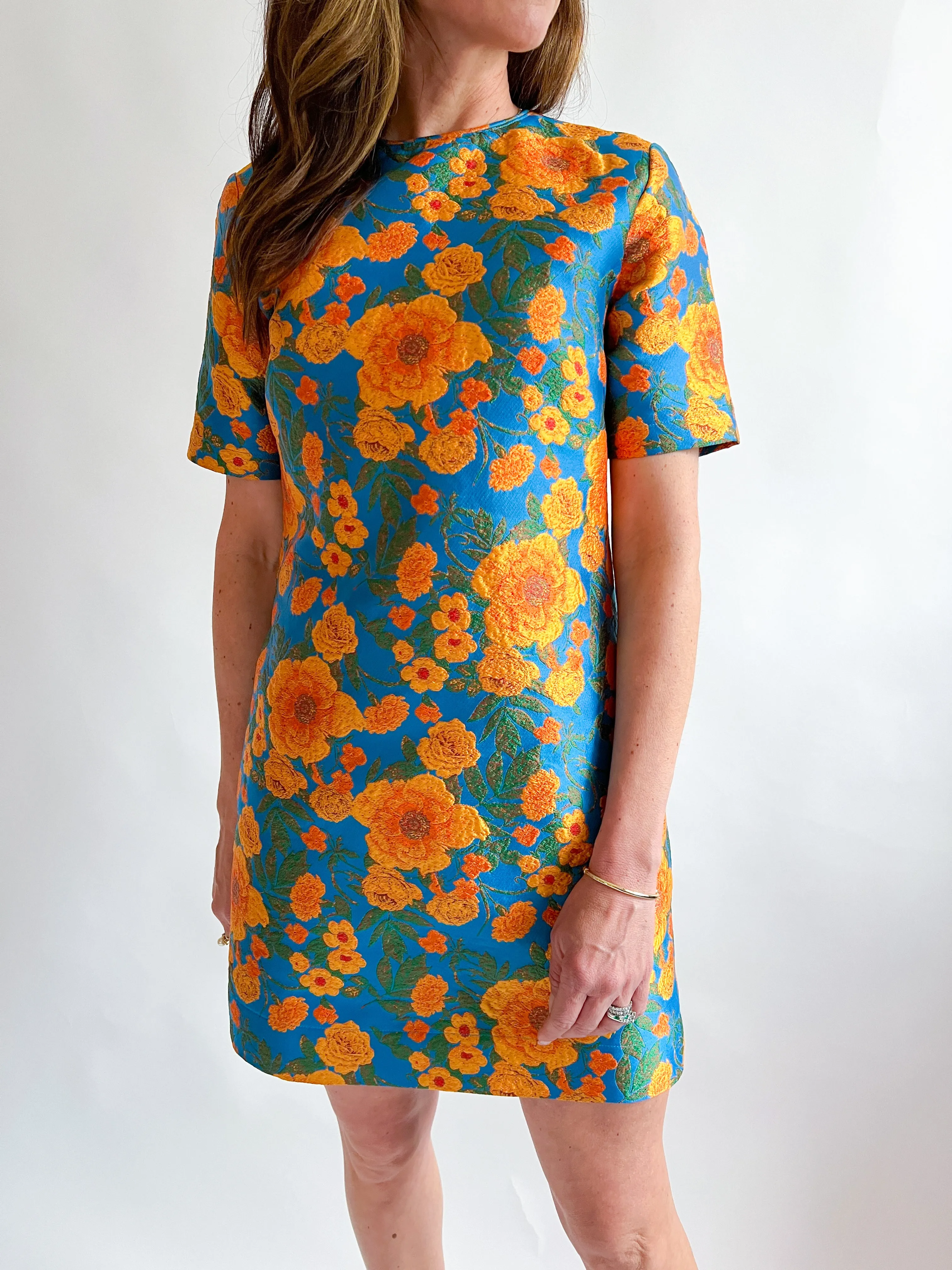 Short Sleeve Chemise Dress