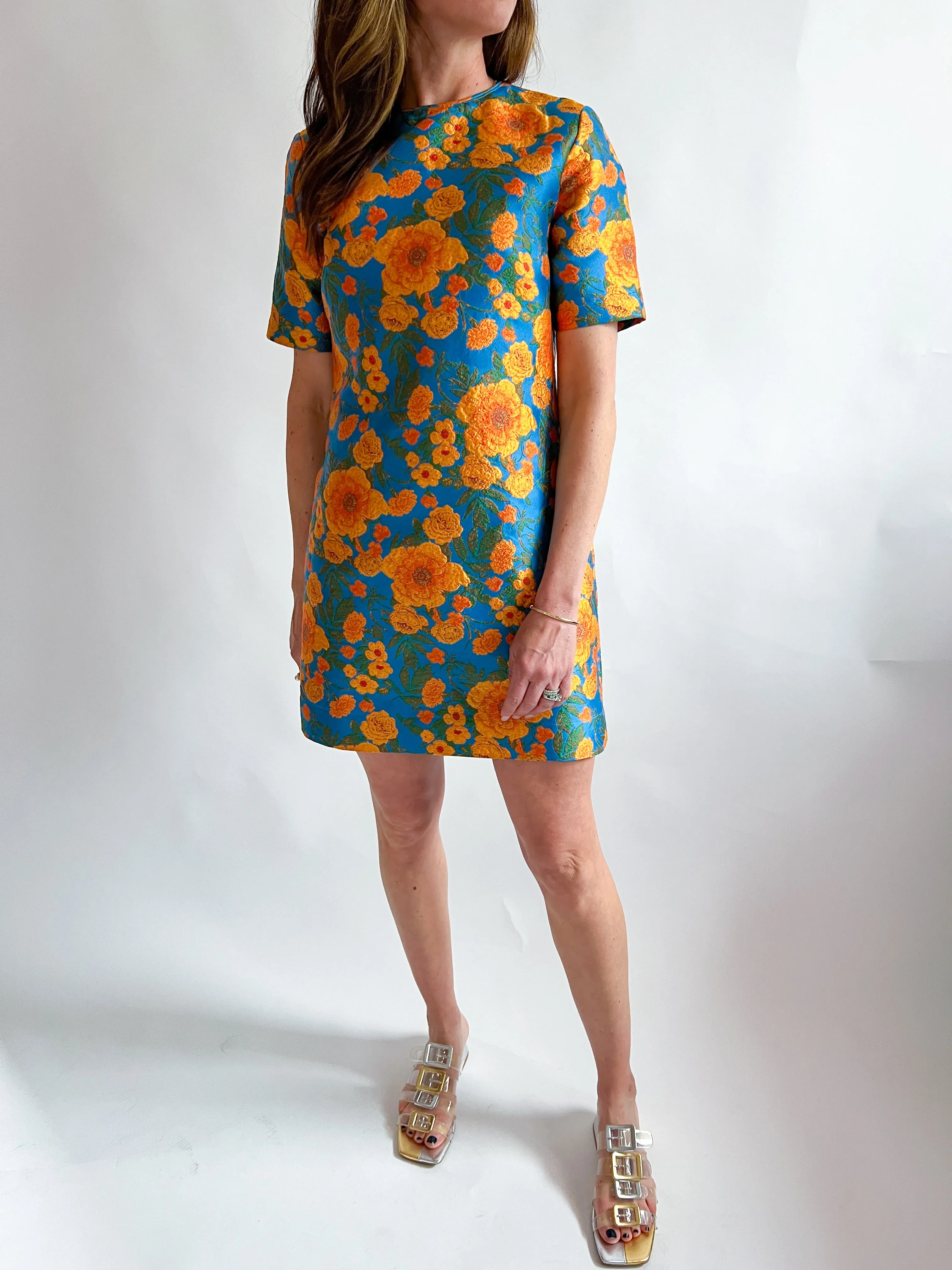 Short Sleeve Chemise Dress
