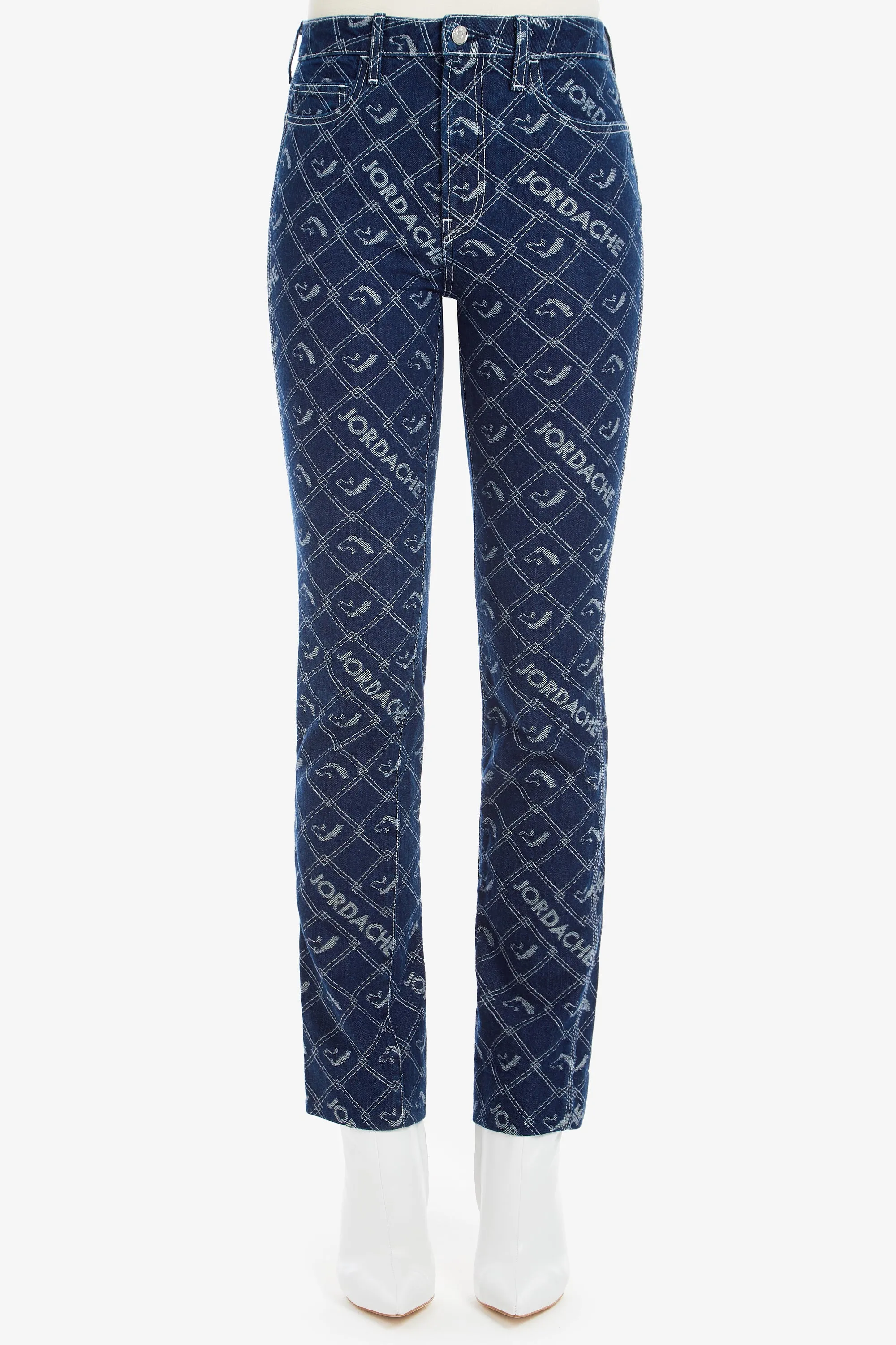 Signature Logo Jacquard High-Rise Slim